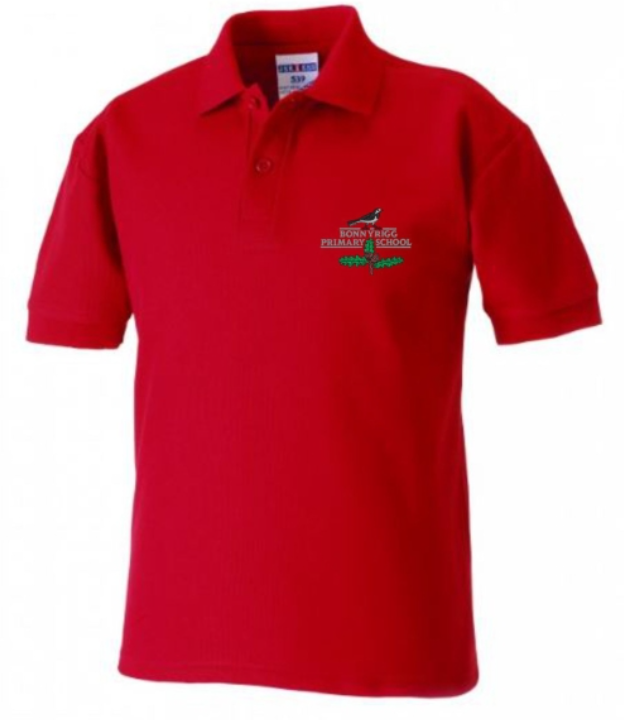 Bonnyrigg Primary school  White Polo shirt with Logo