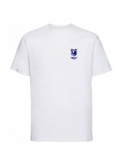 Calderwood Primary school  White  T-shirt with Logo