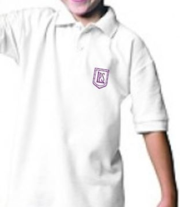 Lasswade  Primary school  White Polo shirt with Logo