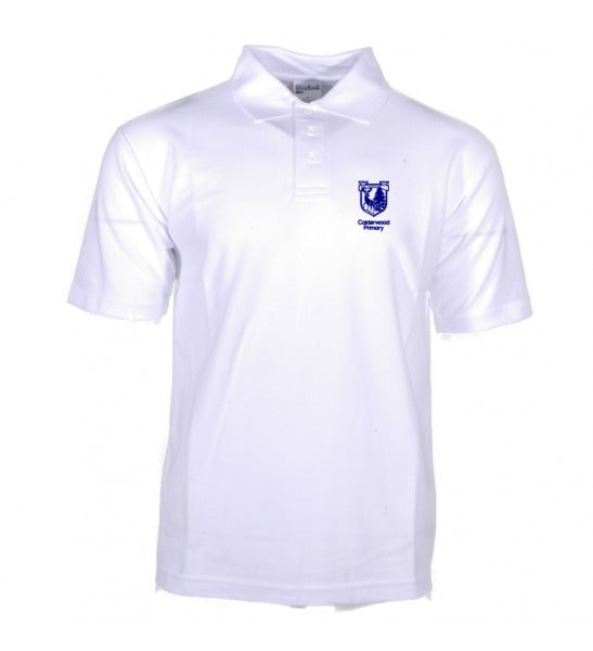 Calderwood Primary school  White Polo shirt with Logo